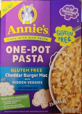 Annie's Cheddar Burger Mac with Hidden Veggies