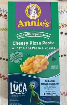 Annie's Pea Pasta Macaroni and Cheese, Cheesy Pizza
