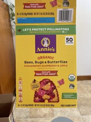Bees, Bugs & Butterflies Strawberry, Raspberry & Apple Fruit Flavored Snacks
