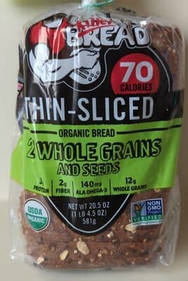 Thin Sliced Organic Bread 21 Whole Grains and Seeds