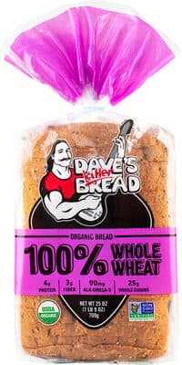 DAVE'S KILLER BREAD, 100% WHOLE WHEAT ORGANIC BREAD