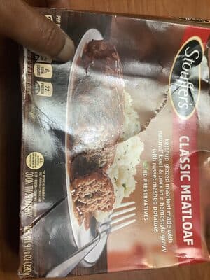 Classic Meatloaf Ketchup-Glazed Meatloaf Made with Natural Beef & Pork in a Homestyle Gravy with Russet Mashed Potatoes