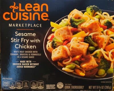 Sesame Stir Fry with Chicken, Edamame, Broccoli & Vermicelli in a Sesame Sauce