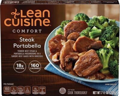 Steak Portabella Tender Beef Steak & Portabella Mushrooms In A Savory Beef Sauce With Broccoli