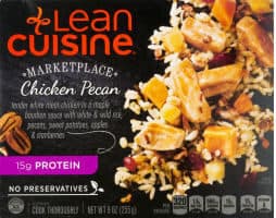 Chicken Pecan Tender White Meat Chicken in a Maple Bourbon Sauce with White & Wild Rice, Pecans, Sweet Potatoes & Cranberries