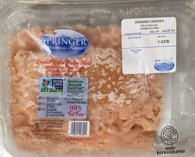 Pollo molido