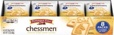 Chessmen butter cookies