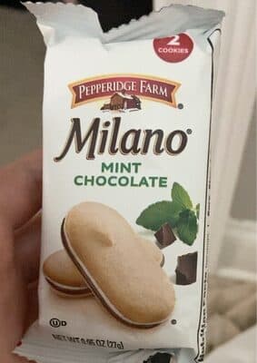 Mint Chocolate Milano Cookies