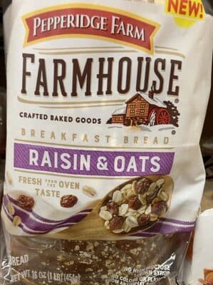 Raisin & Oats Breakfast Bread