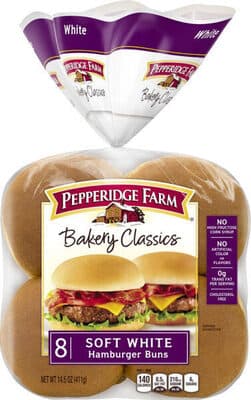 Soft White Hamburger Buns