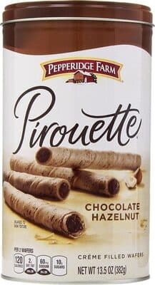 Creme Filled Wafers, Chocolate Hazelnut