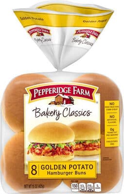 Golden Potato Hamburger Buns