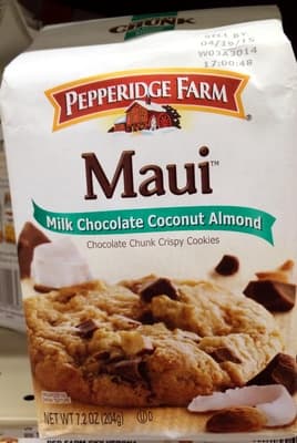 Milk Chocolate Coconut Almond Maui Crispy Cookies