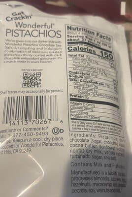 Chocolate Sea Salt Pistachios