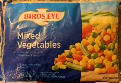 Mixed Vegetables A Classic Blend Of Corn, Carrots, Cut Green Beans & Peas