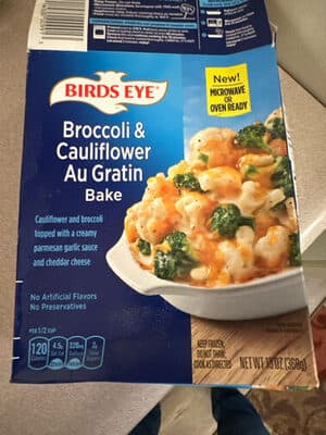 Broccoli & cauliflower au gratin bake