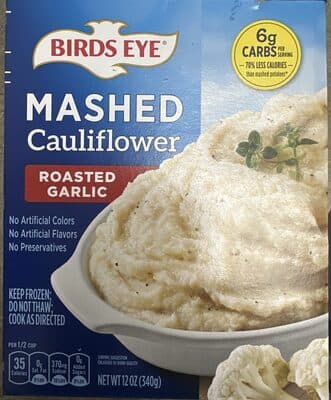 Roasted Garlic Mashed Cauliflower