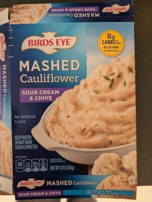 Sour Cream & Chive Mashed Cauliflower