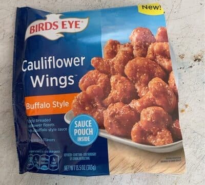 Buffalo Style Lightly Breaded Cauliflower Florets with a Buffalo Style Sauce