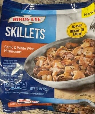 Garlic & White Wine Mushrooms Skillets