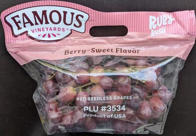 Ruby Rush Red Seedless Grapes