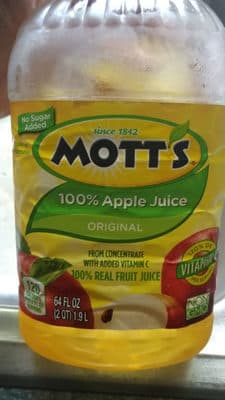 100% Apple Juice From Concentrate With Added Vitamin C