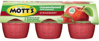 Unsweetened Applesauce, Strawberry