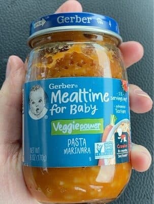Gerber Mealtime Veggie Power Pasta Marinara