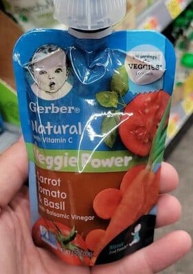 Veggie power Carrot tomato and basil