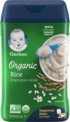 Organic rice cereal