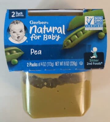 Gerber 2nd Foods Natural For Baby Pea