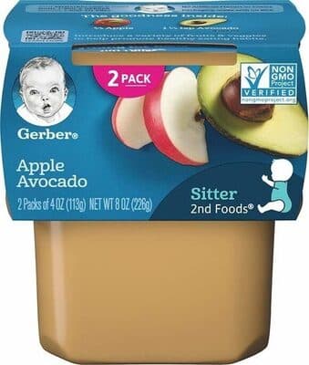 Purees and Foods Apple Avocado Baby Food