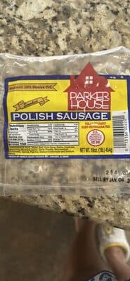PARKER HOUSE, POLISH SAUSAGE