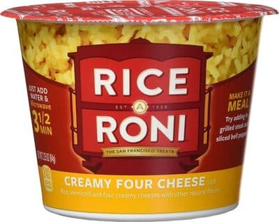 Creamy Four Cheese Flavor Rice, Vermicelli and Four Creamy Cheeses