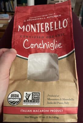 MONTEBELLO, CONCHIGLIE PASTA