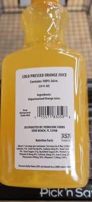 Cold Pressed Orange juice