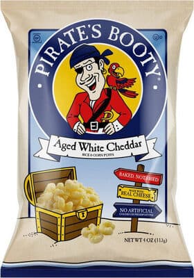 Aged White Cheddar Baked Rice and Corn Puffs