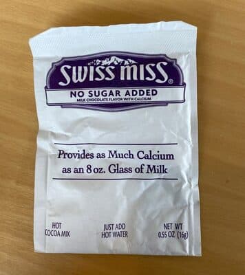Milk Chocolate Flavor No Sugar Added Hot Cocoa Mix