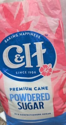 Confectioners Powdered Pure Cane Sugar With Cornstarch