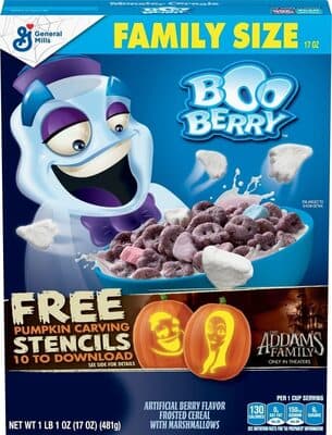 Berry Flavor Frosted Cereal with Marshmallows