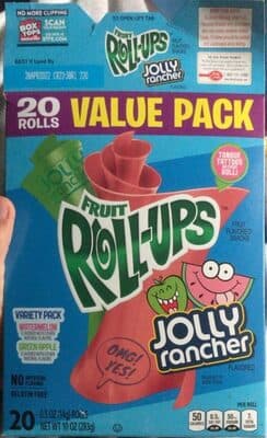 Jolly Rancher Green Apple and Watermelon Fruit Roll-Ups