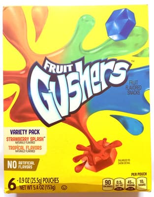 Fruit Flavored Snacks, Strawberry Splash, Tropical Flavors