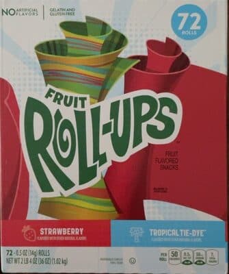 Fruit Roll-Ups Tropical Tie-Dye Strawberry
