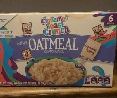 Cinnamon Toast Crunch Instant Oatmeal