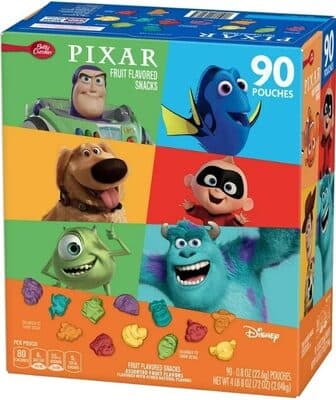 Pixar fruit flavored snacks
