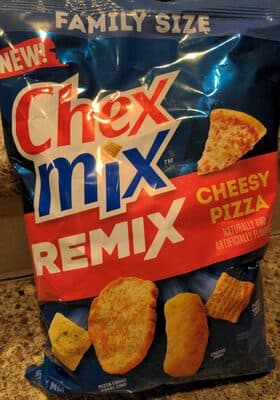 Chex Mix Remix Cheesy Pizza