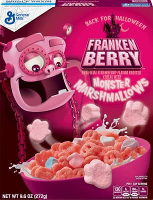 Franken Berry Monster Marshmallows Cereal