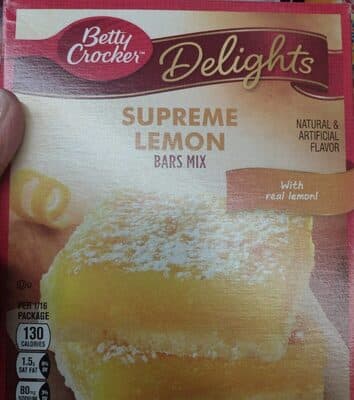 Betty Crocker Delights Supreme Lemon Bars Mix