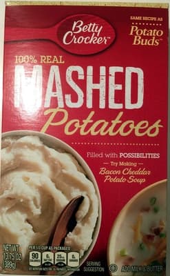 BETTY CROCKER, MASHED POTATOES