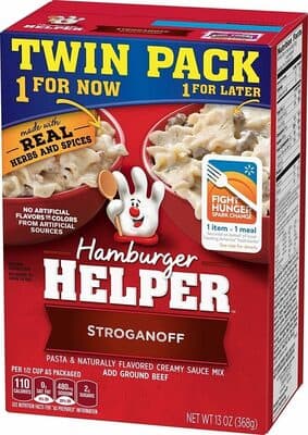 Hamburger Helper, Stroganoff Pasta & Sauce Mix